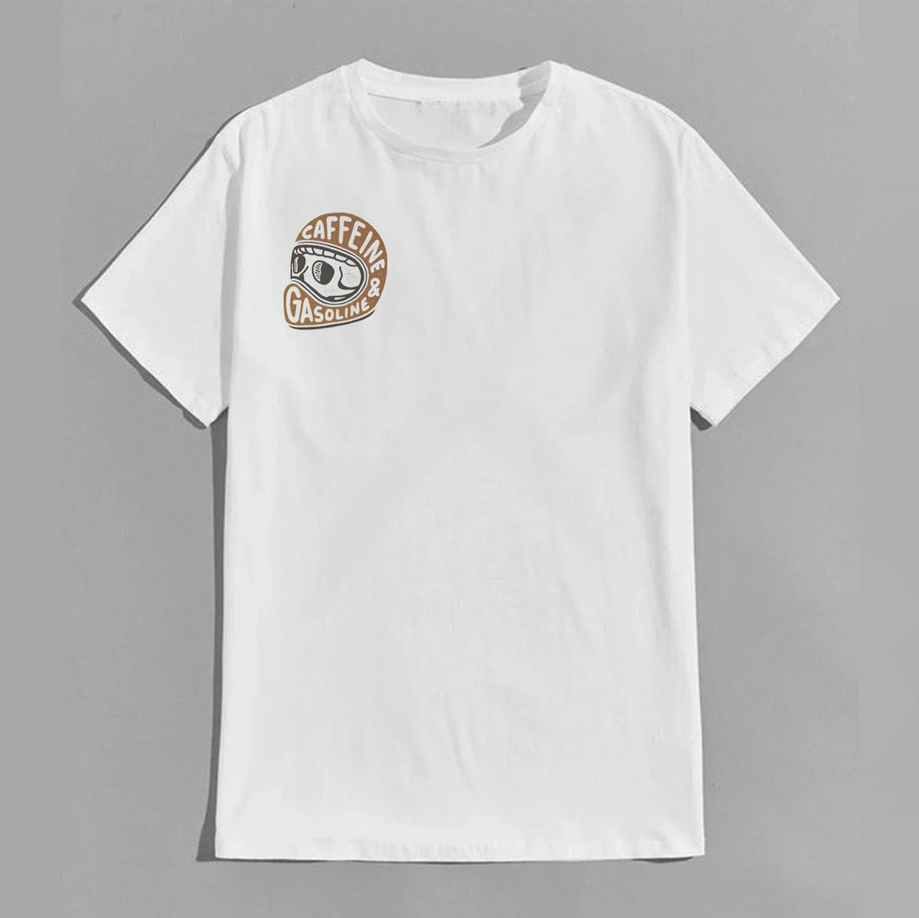 Caffeine & Gasoline Graphic Cotton T-shirt Unisex